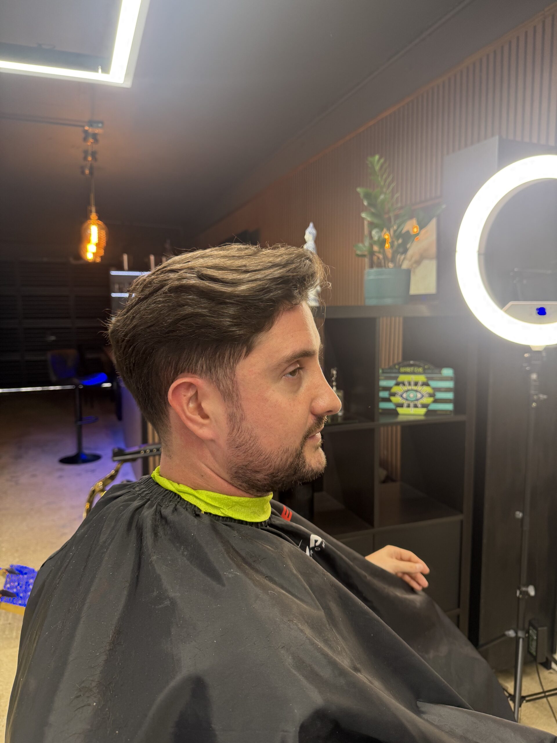 Beard grooming detail at Funking Barber in Hollywood FL
